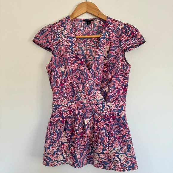 Banana Republic Snake print in pink and blue size: XS - Picture 1 of 5